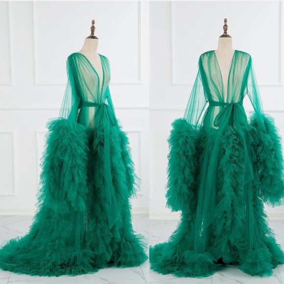 Tulle Ruffle Robe
